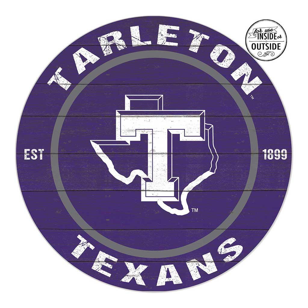 20x20 Indoor Outdoor Colored Circle Tarleton State University Texans