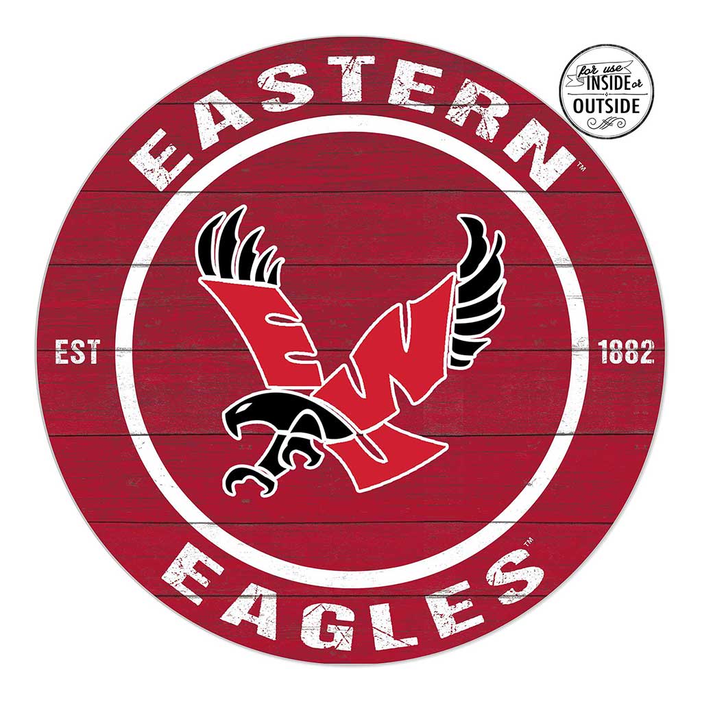 20x20 Indoor Outdoor Colored Circle Eastern Washington Eagles