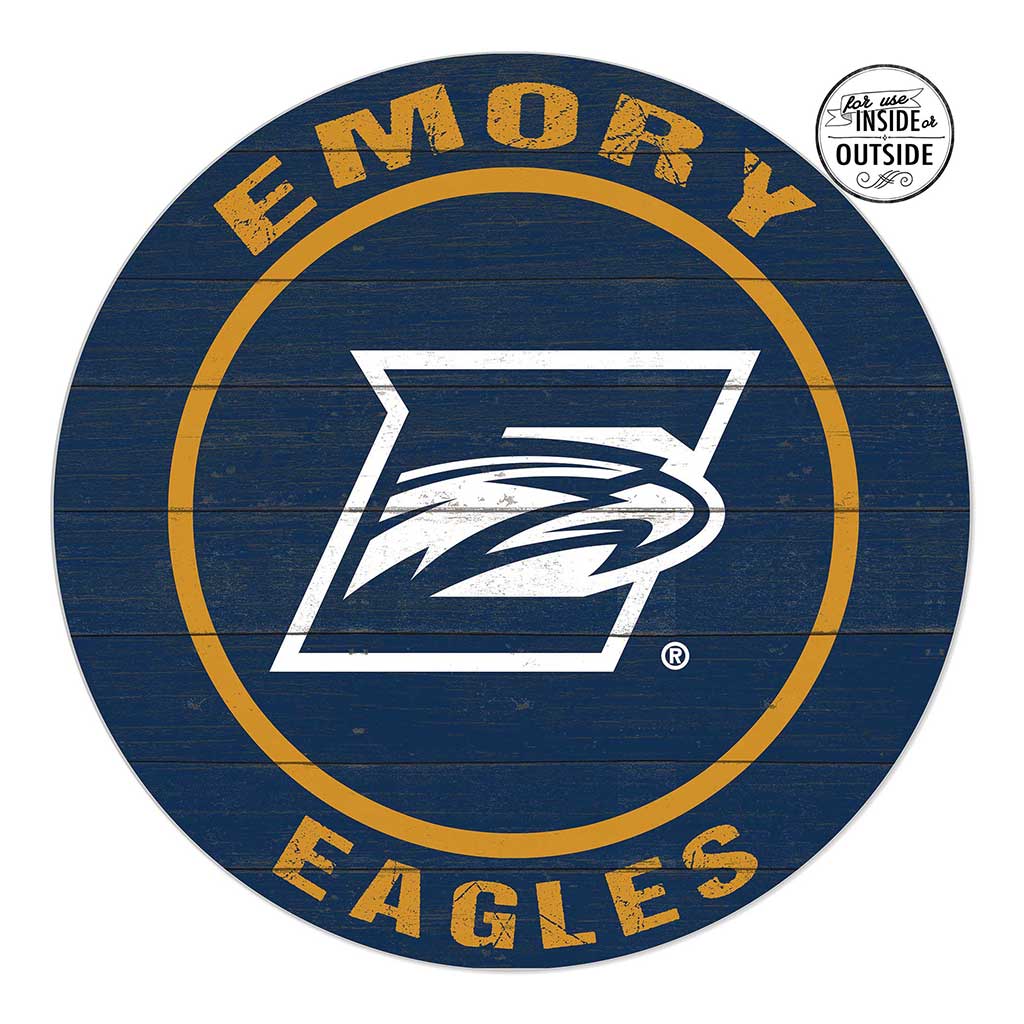 20x20 Indoor Outdoor Colored Circle Emory Eagles