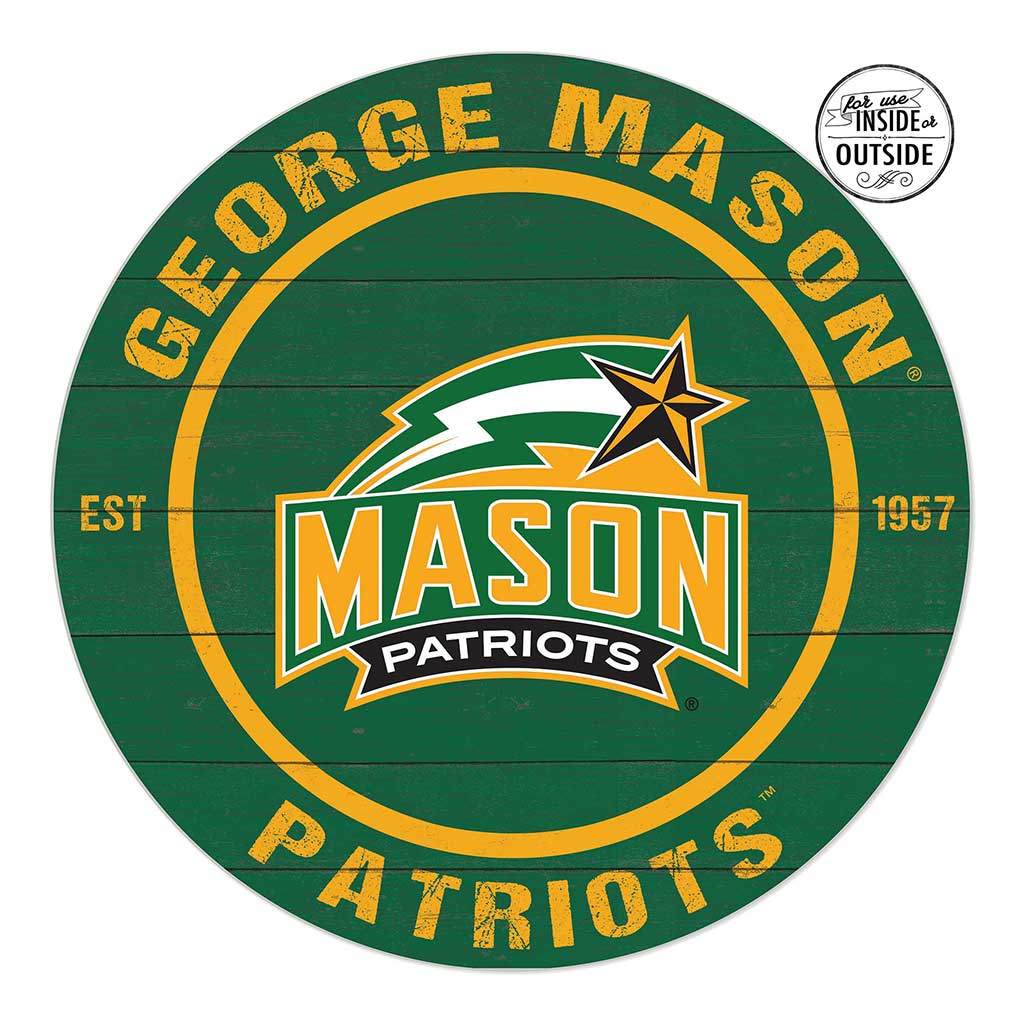 20x20 Indoor Outdoor Colored Circle George Mason Patriots