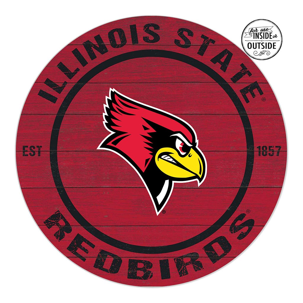 20x20 Indoor Outdoor Colored Circle Illinois State Redbirds