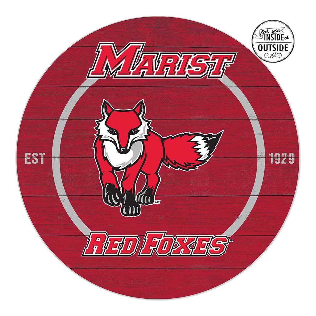 20x20 Indoor Outdoor Colored Circle Marist College Red Foxes