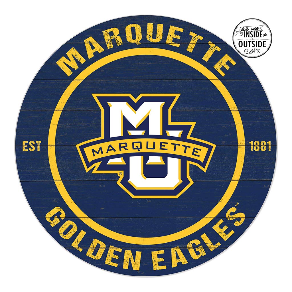 20x20 Indoor Outdoor Colored Circle Marquette Golden Eagles