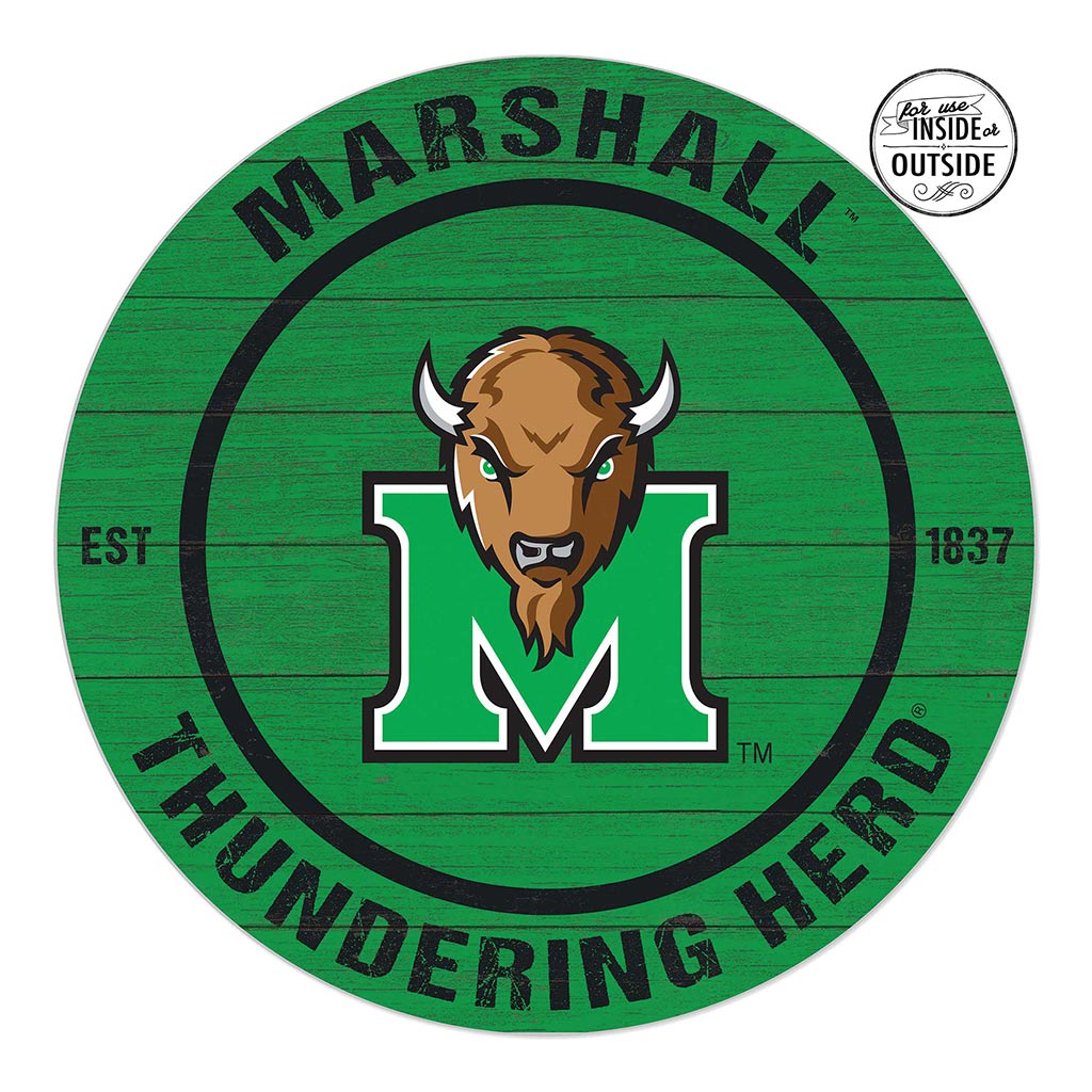 20x20 Indoor Outdoor Colored Circle Marshall Thundering Herd