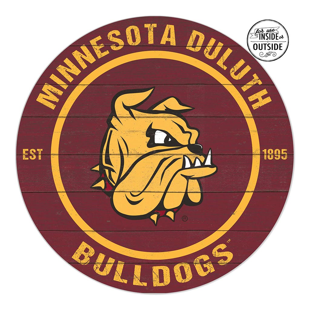 20x20 Indoor Outdoor Colored Circle Minnesota (Duluth) Bulldogs
