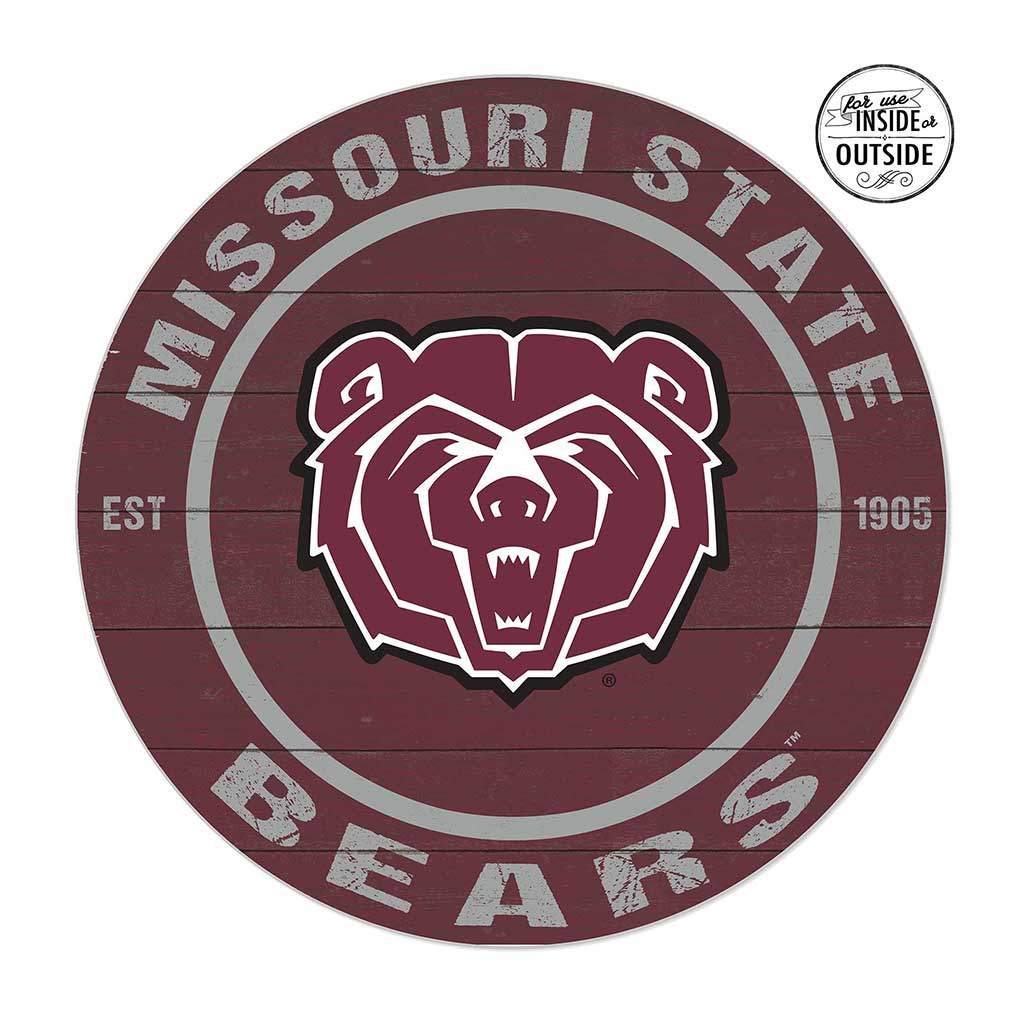 20x20 Indoor Outdoor Colored Circle Missouri State Bears