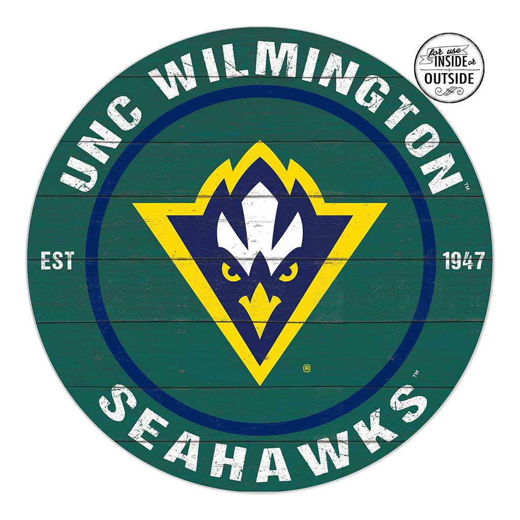 20x20 Indoor Outdoor Colored Circle North Carolina (Wilmington) Seahawks