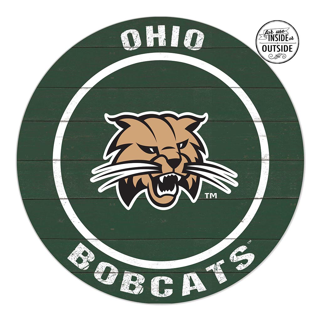 20x20 Indoor Outdoor Colored Circle Ohio Univ Bobcats