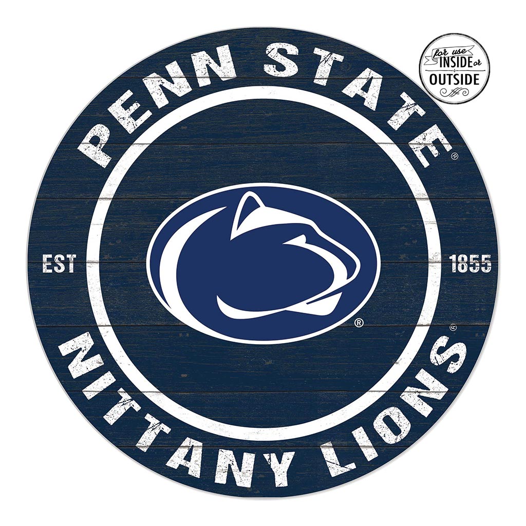20x20 Indoor Outdoor Colored Circle Penn State Nittany Lions