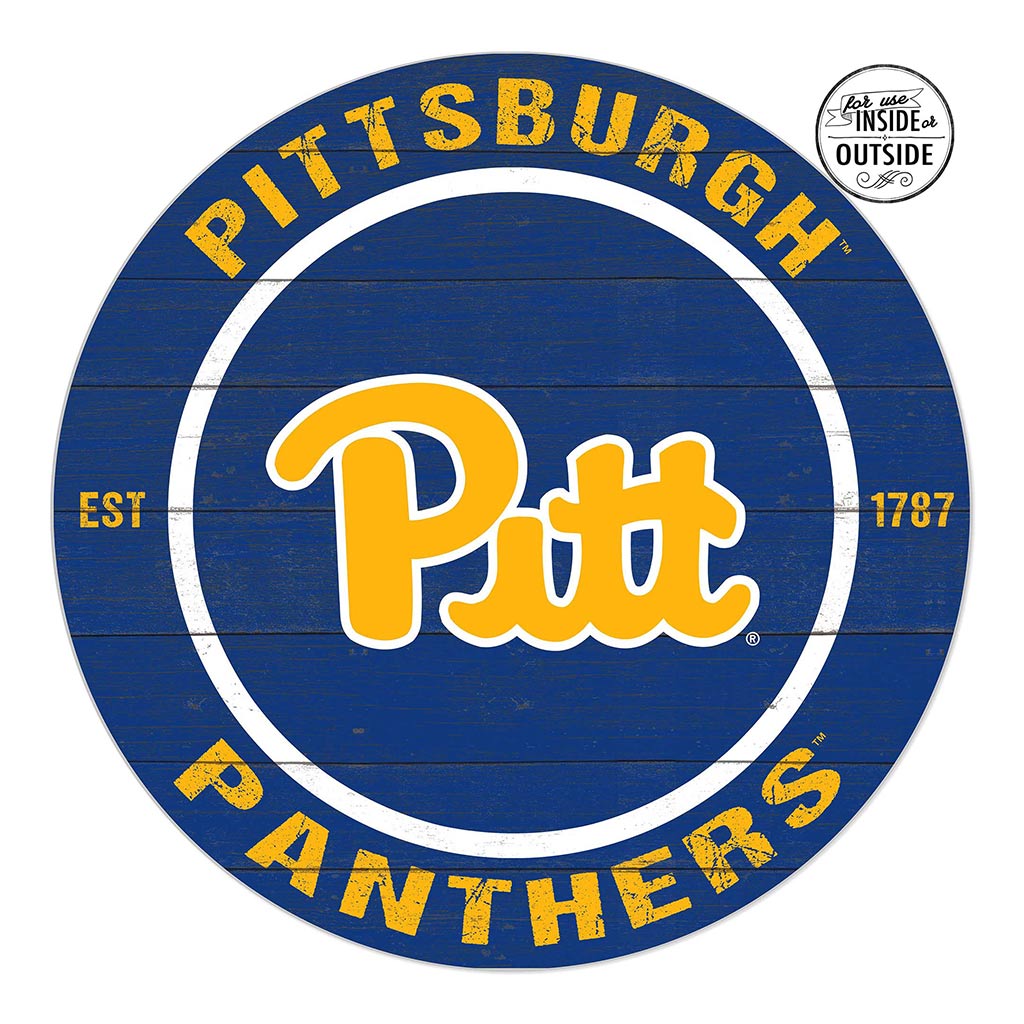 20x20 Indoor Outdoor Colored Circle Pittsburgh Panthers