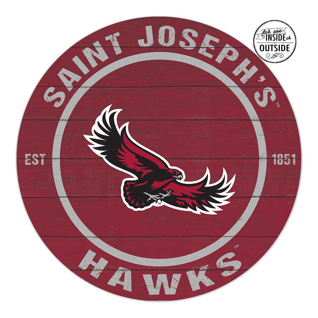 20x20 Indoor Outdoor Colored Circle Saint Joseph's Univ Hawks