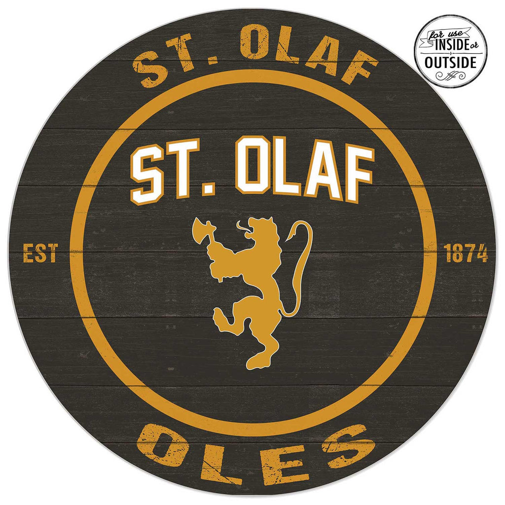 20x20 Indoor Outdoor Colored Circle Saint Olaf College Oles