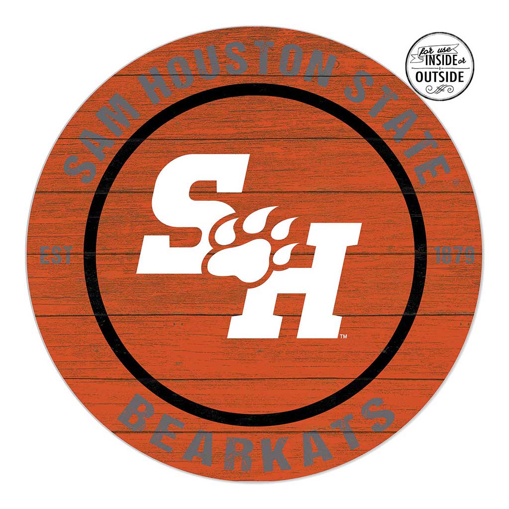 20x20 Indoor Outdoor Colored Circle Sam Houston State Bearkats