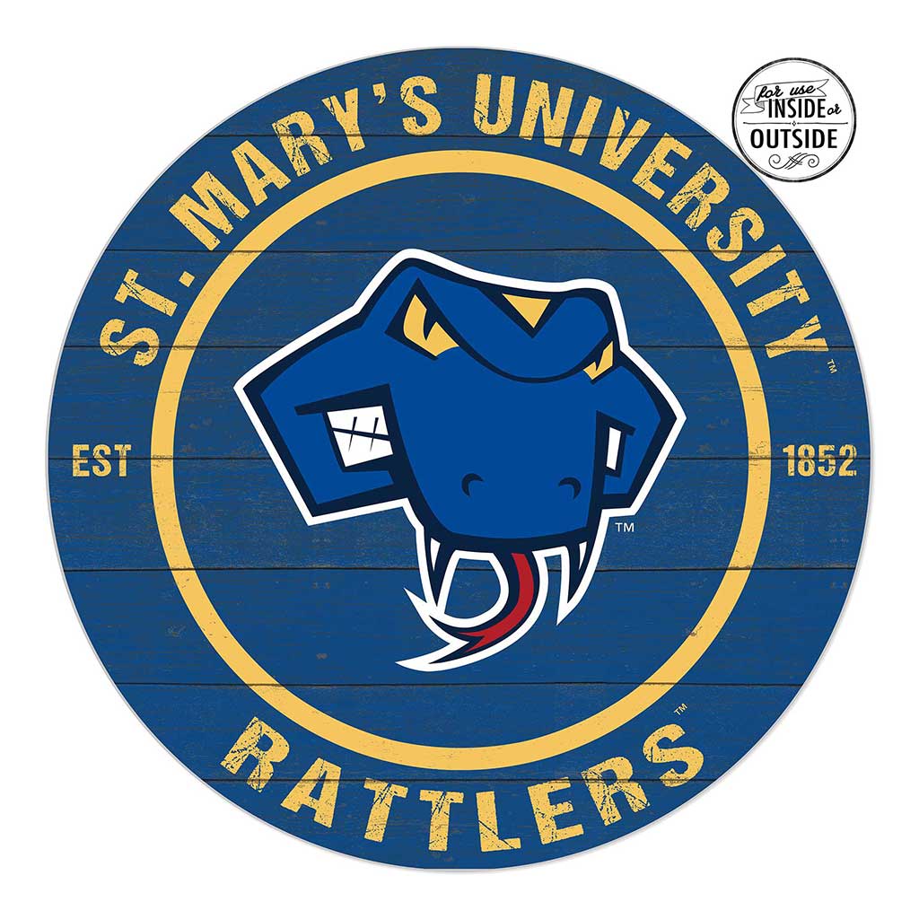 20x20 Indoor Outdoor Colored Circle St Mary's (San Antonio) Rattlers