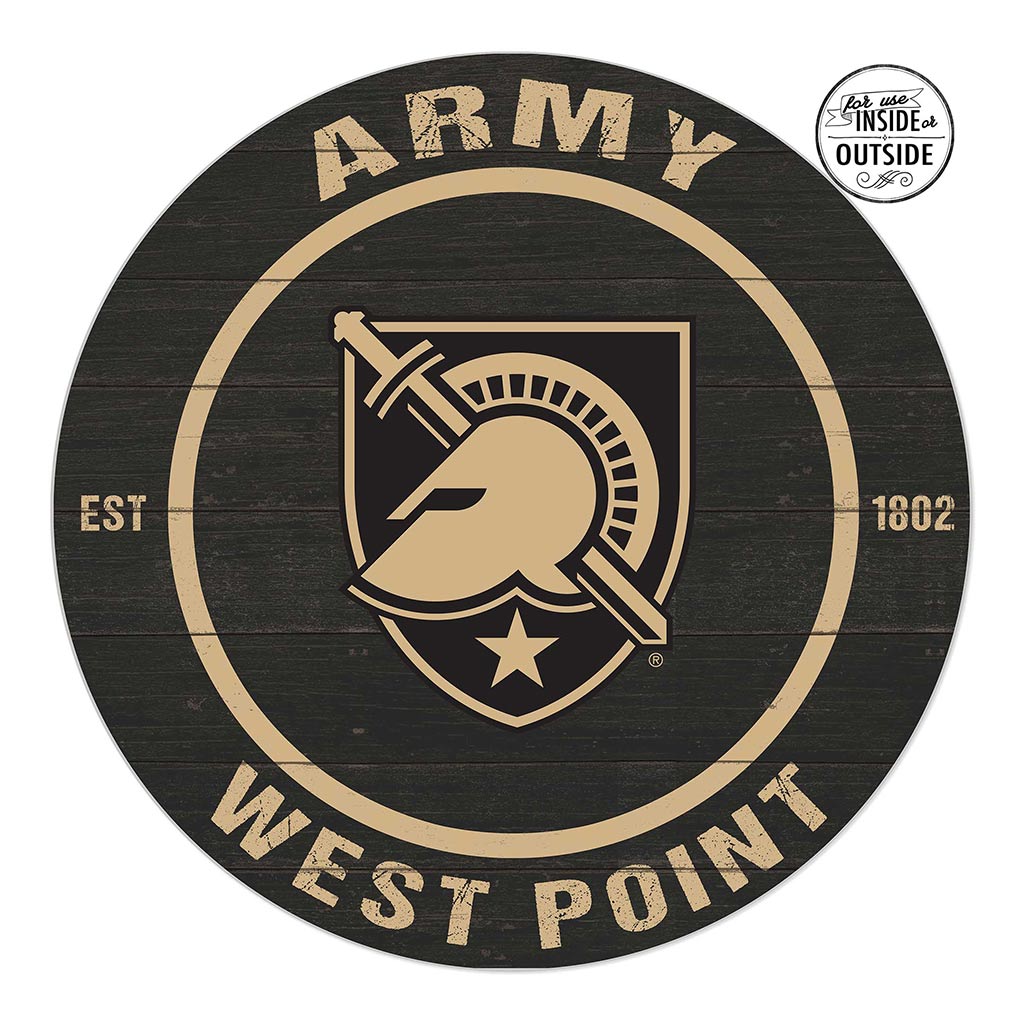 20x20 Indoor Outdoor Colored Circle West Point Black Knights