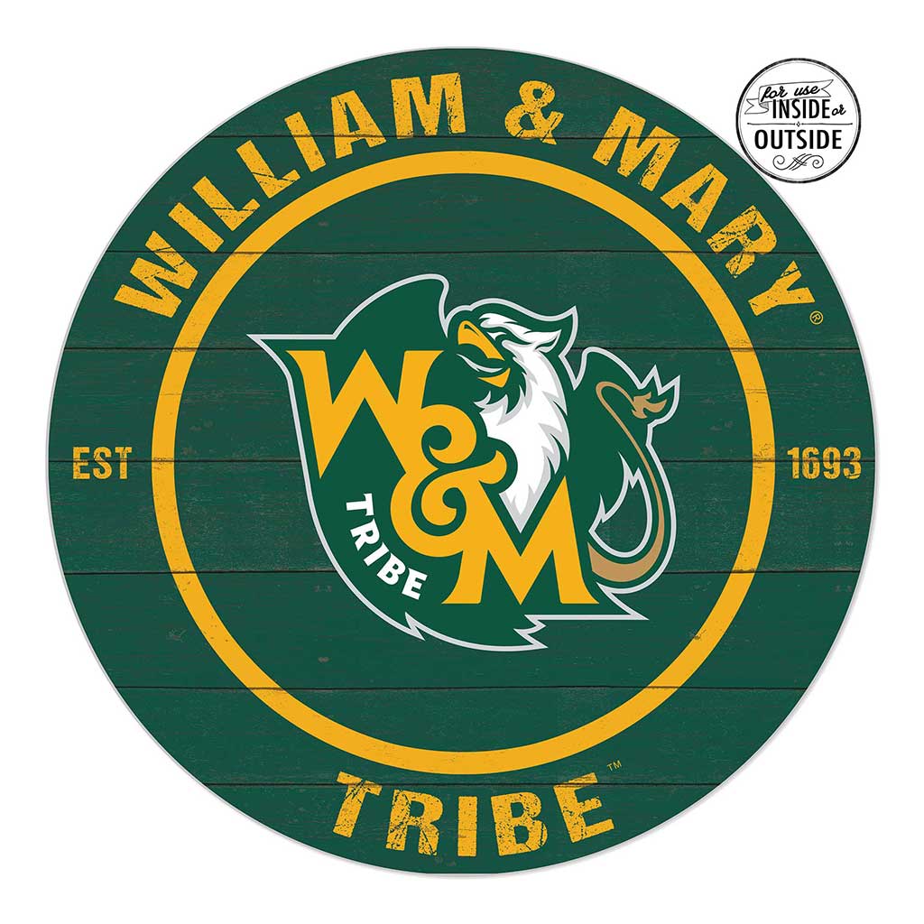 20x20 Indoor Outdoor Colored Circle William and Mary Tribe