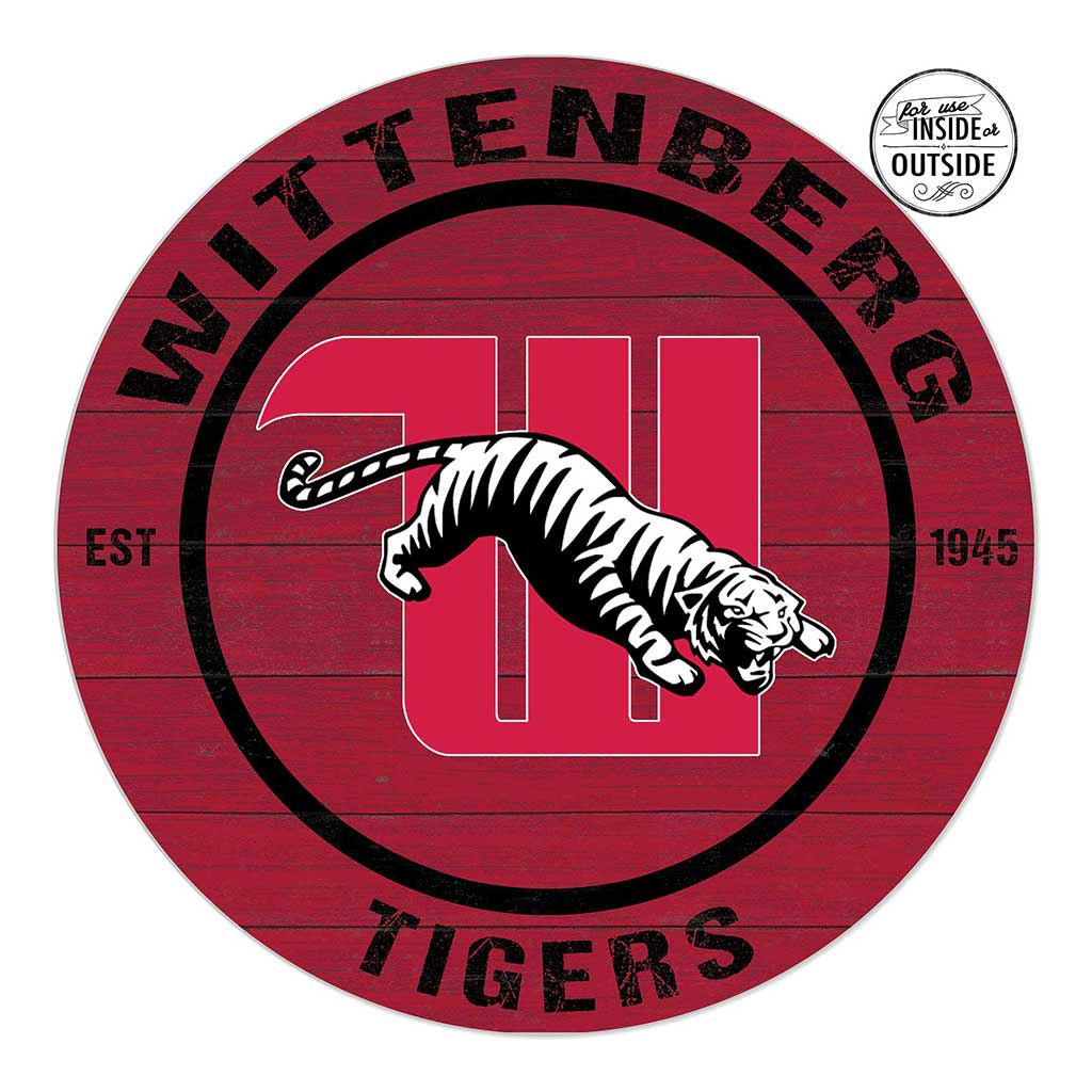 20x20 Indoor Outdoor Colored Circle Wittenberg Tigers