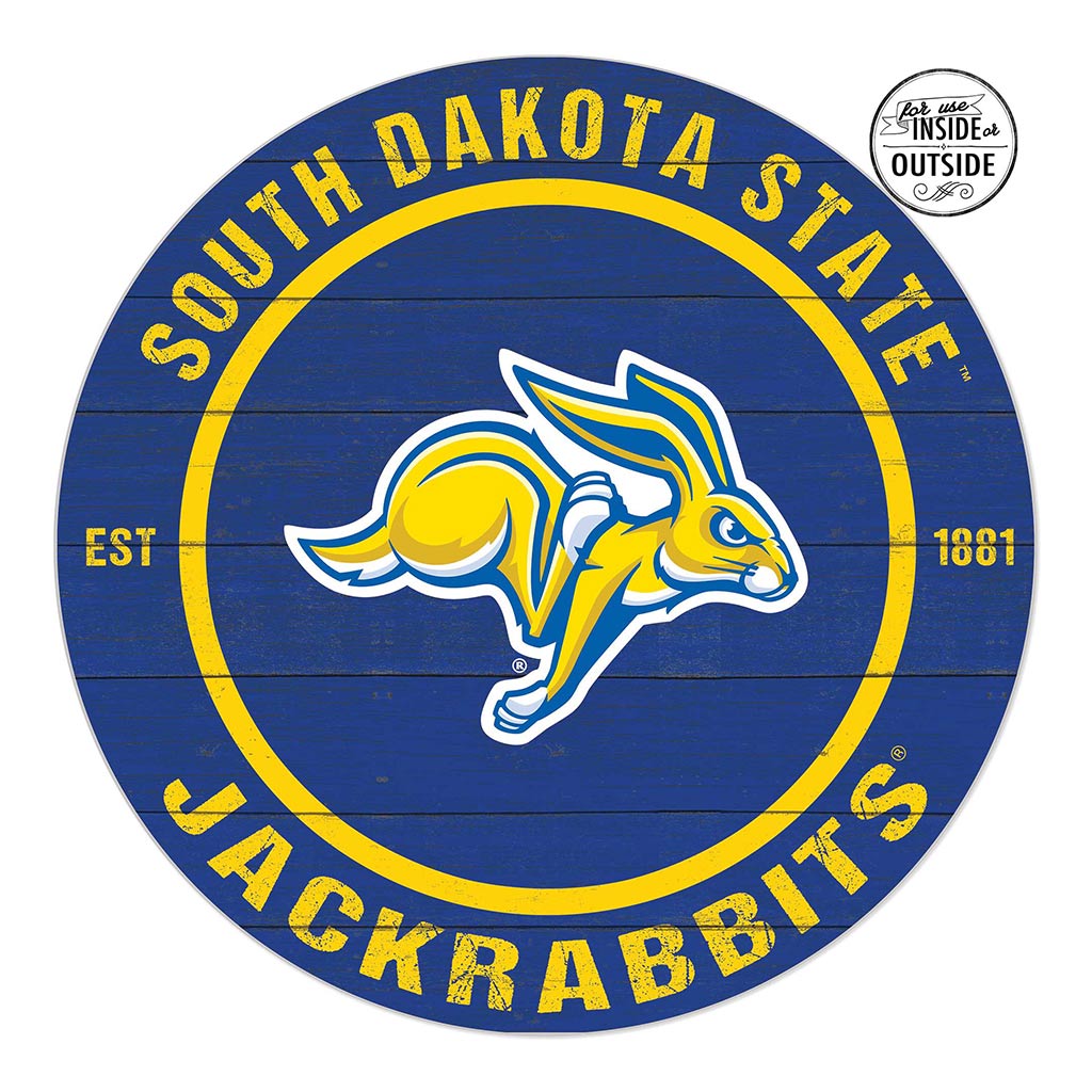 20x20 Indoor Outdoor Colored Circle South Dakota State University Jackrabbits