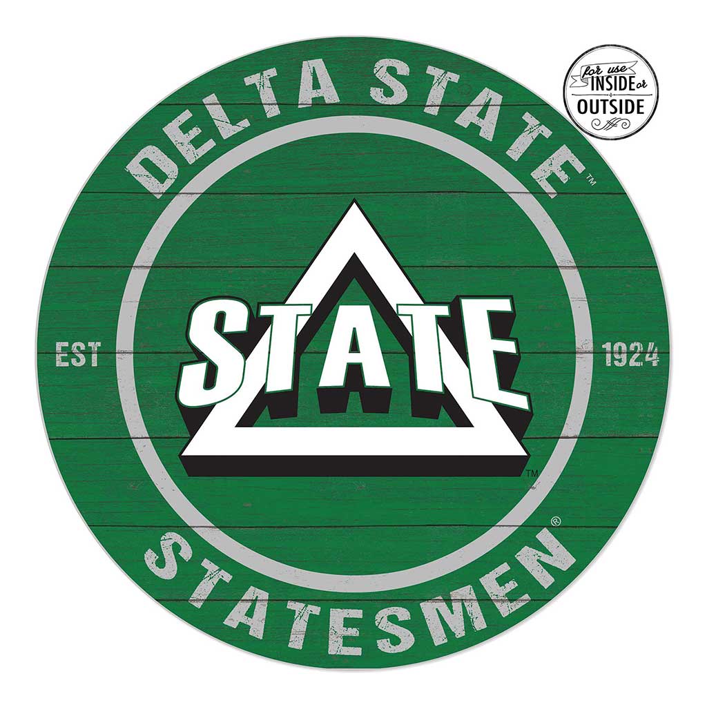 20x20 Indoor Outdoor Colored Circle Delta State Statesman