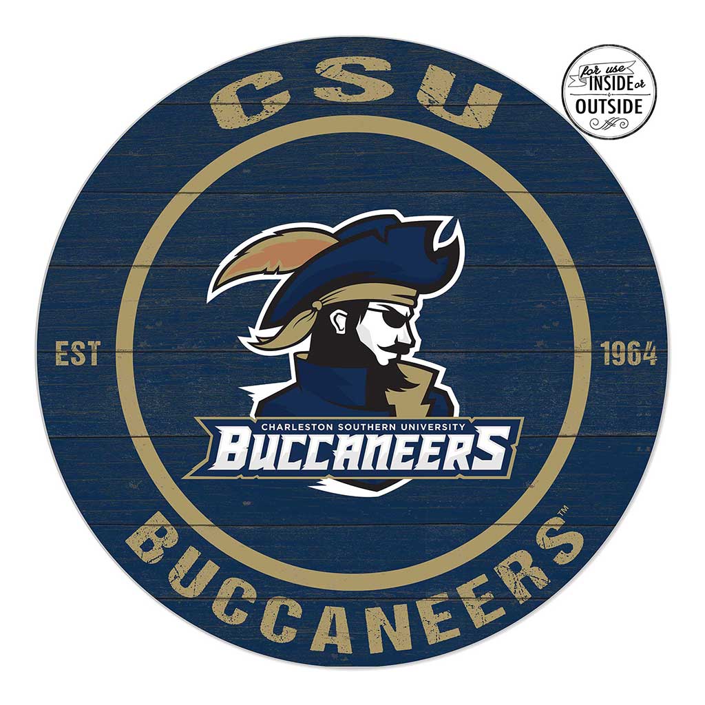 20x20 Indoor Outdoor Colored Circle Charleston Southern Buccaneers