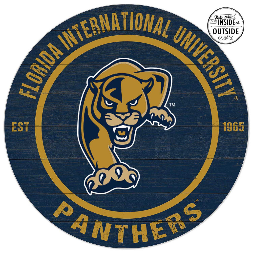 20x20 Indoor Outdoor Colored Circle Florida International Golden Panthers