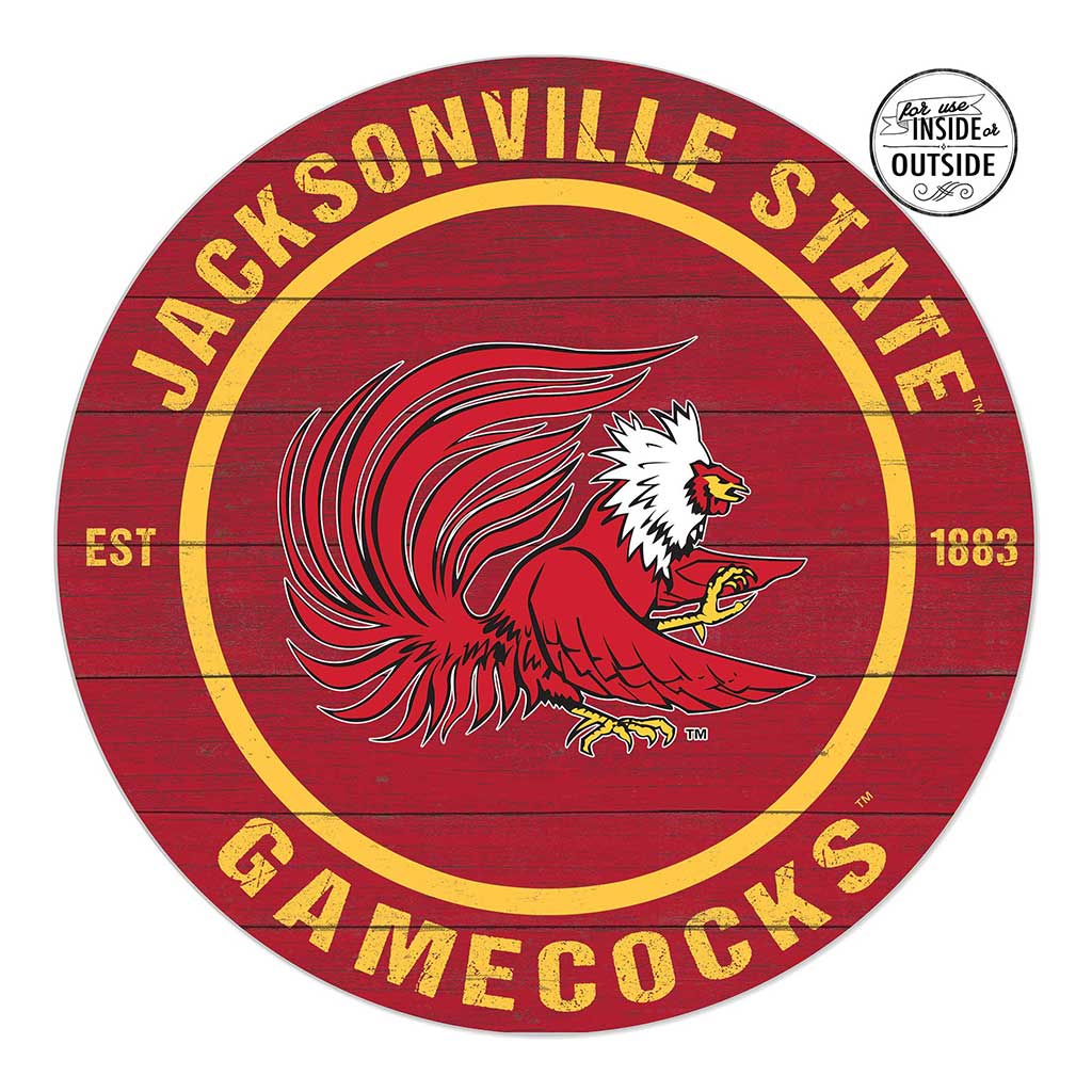 20x20 Indoor Outdoor Colored Circle Jacksonville State Gamecocks