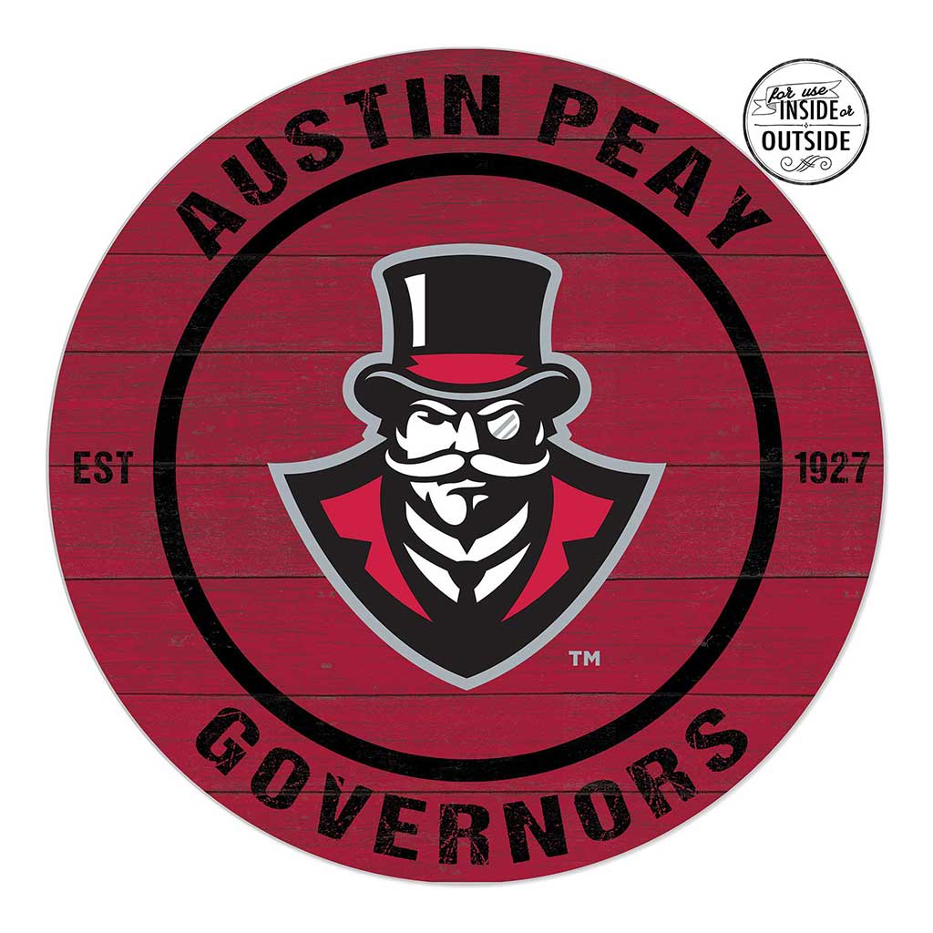 20x20 Indoor Outdoor Colored Circle Austin Peay Governors