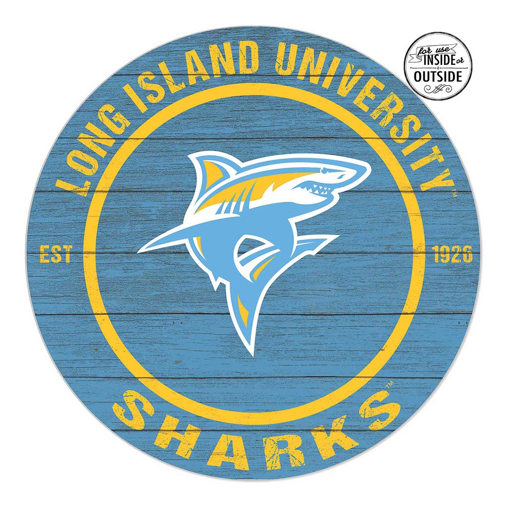 20x20 Indoor Outdoor Colored Circle Long Island University Sharks