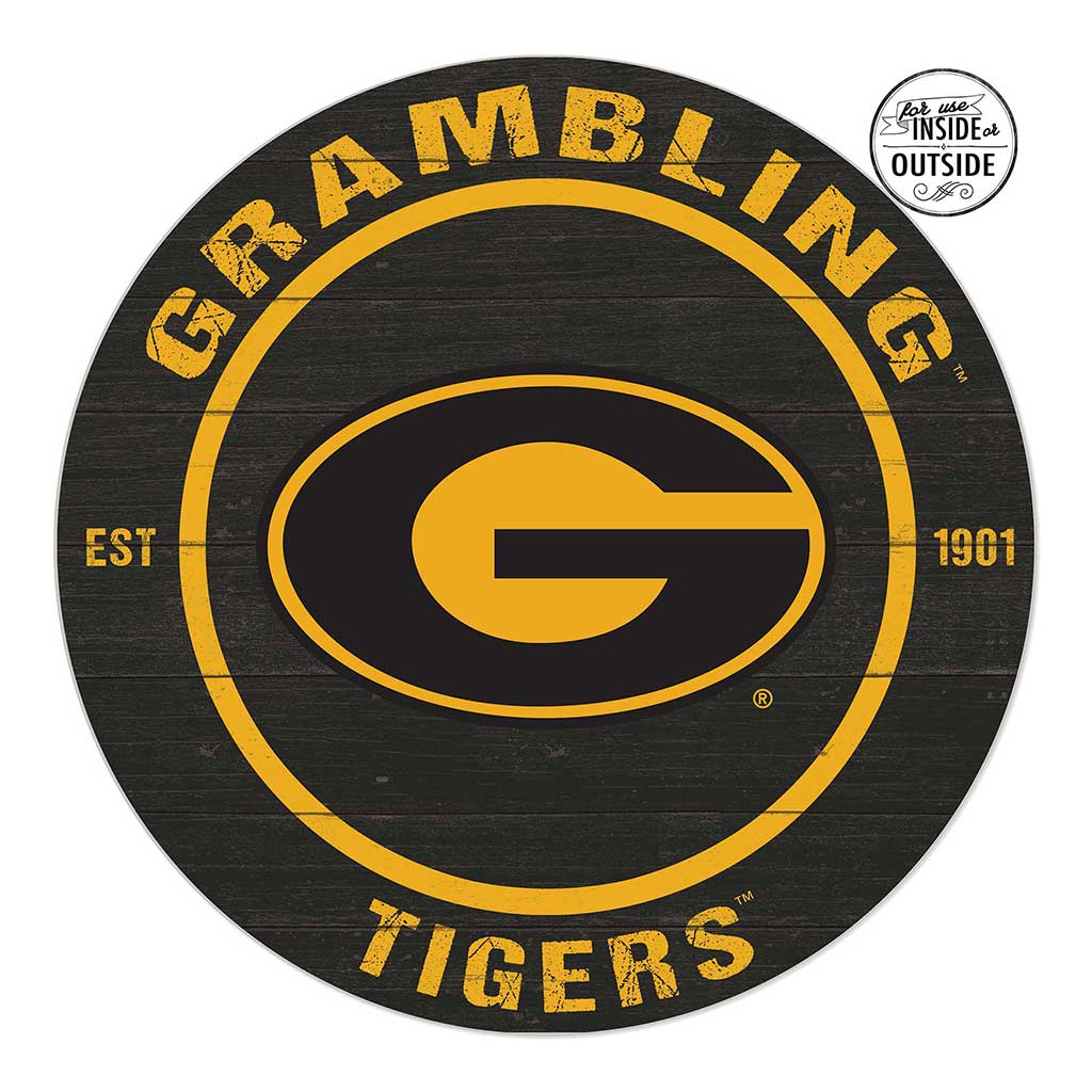 20x20 Indoor Outdoor Colored Circle Grambling State Tigers