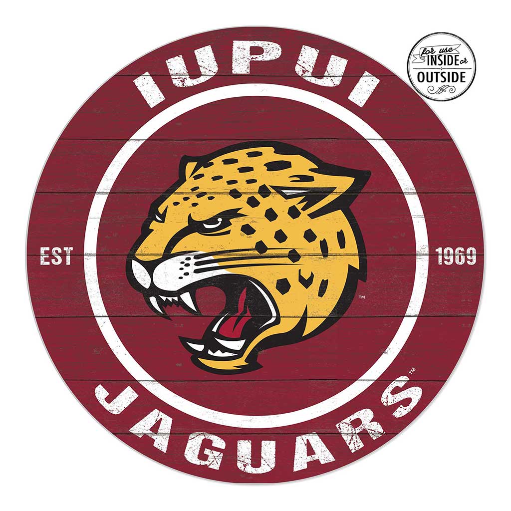 20x20 Indoor Outdoor Colored Circle Indiana-Purdue Indianapolis Jaguars