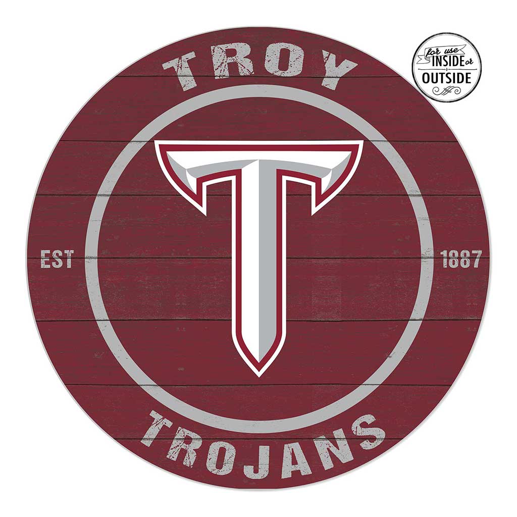 20x20 Indoor Outdoor Colored Circle Troy Trojans