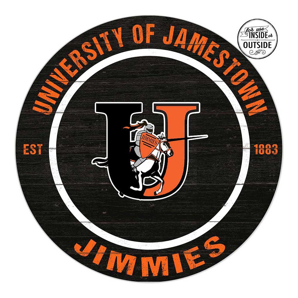 20x20 Indoor Outdoor Colored Circle University of Jamestown Knight