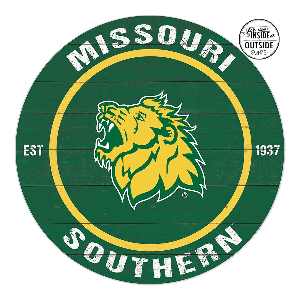 20x20 Indoor Outdoor Colored Circle Missouri Southern Lions