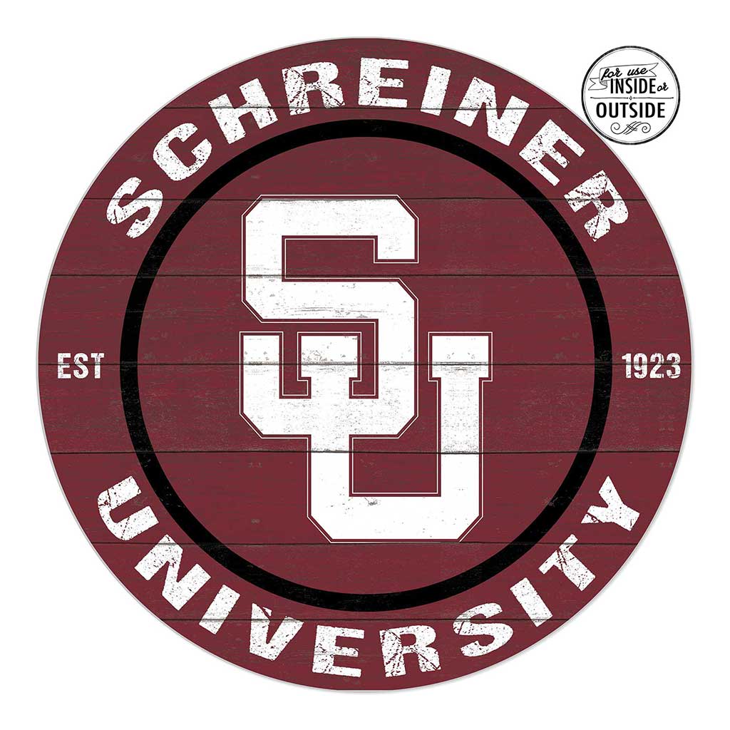 20x20 Indoor Outdoor Colored Circle Schreiner University Mountaineer