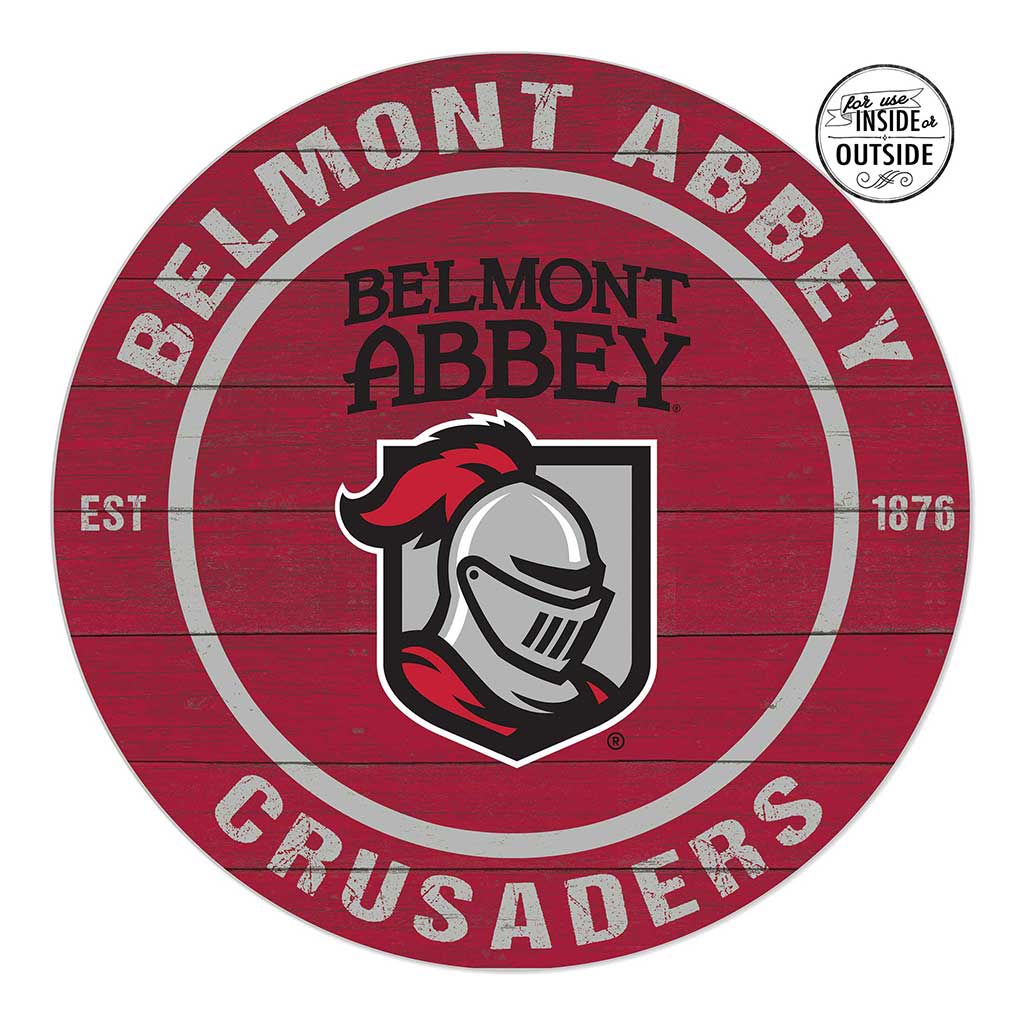 20x20 Indoor Outdoor Colored Circle Belmont Abbey College CRUSADERS