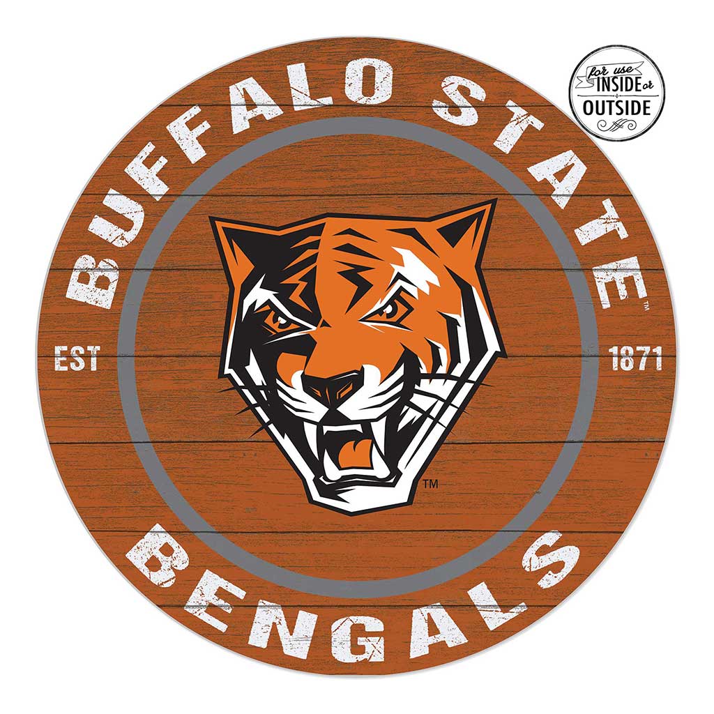 20x20 Indoor Outdoor Colored Circle Buffalo State College Bengals