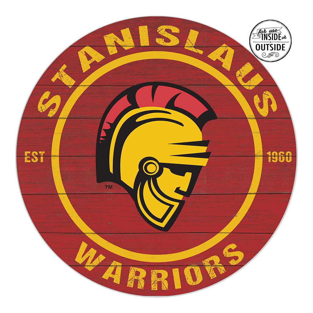 20x20 Indoor Outdoor Colored Circle California State - Stanislaus WARRIORS