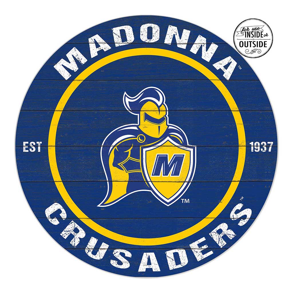 20x20 Indoor Outdoor Colored Circle Madonna University CRUSADERS
