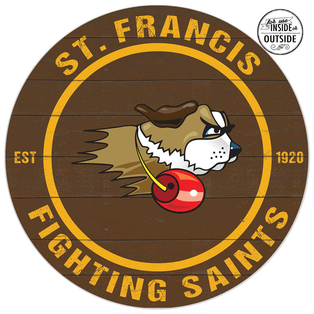 20x20 Indoor Outdoor Colored Circle St. Francis Fighting Saints