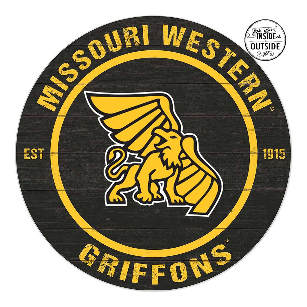 20x20 Indoor Outdoor Colored Circle Missouri Western State University Griffons