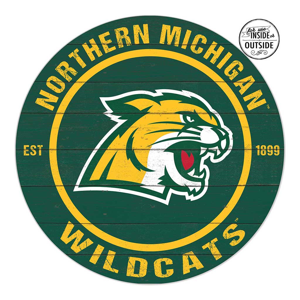 20x20 Indoor Outdoor Colored Circle Northern Michigan University Wildcats