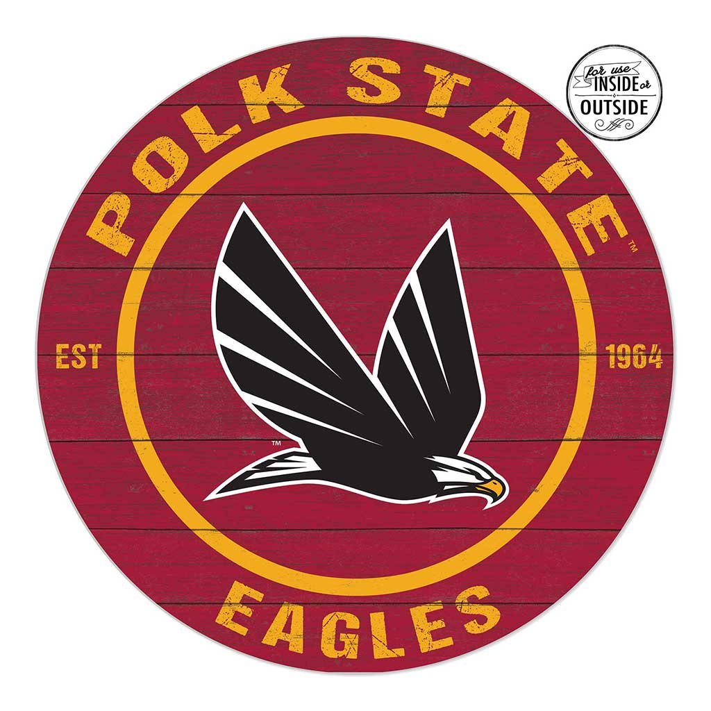 20x20 Indoor Outdoor Colored Circle Polk State College Eagles