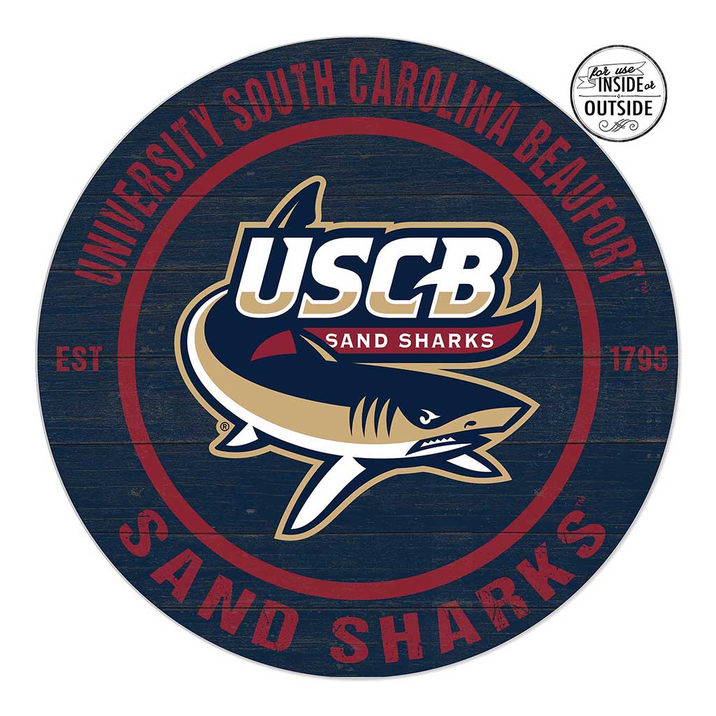 20x20 Indoor Outdoor Colored Circle South Carolina - Beauford Sand Sharks