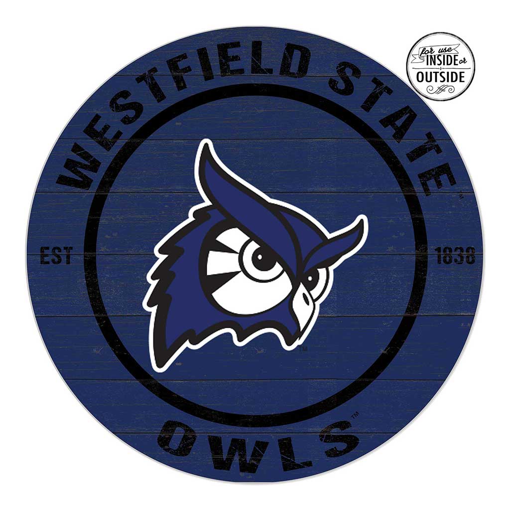 20x20 Indoor Outdoor Colored Circle Westfield State University Owls
