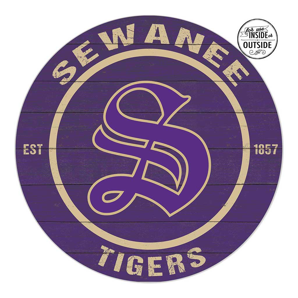 20x20 Indoor Outdoor Colored Circle Sewanee - The University of the South Tigers