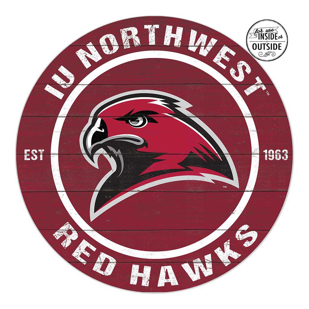 20x20 Indoor Outdoor Colored Circle Indiana University Northwest Redhawks