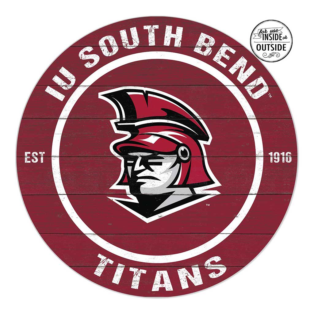 20x20 Indoor Outdoor Colored Circle Indiana University South Bend Titans