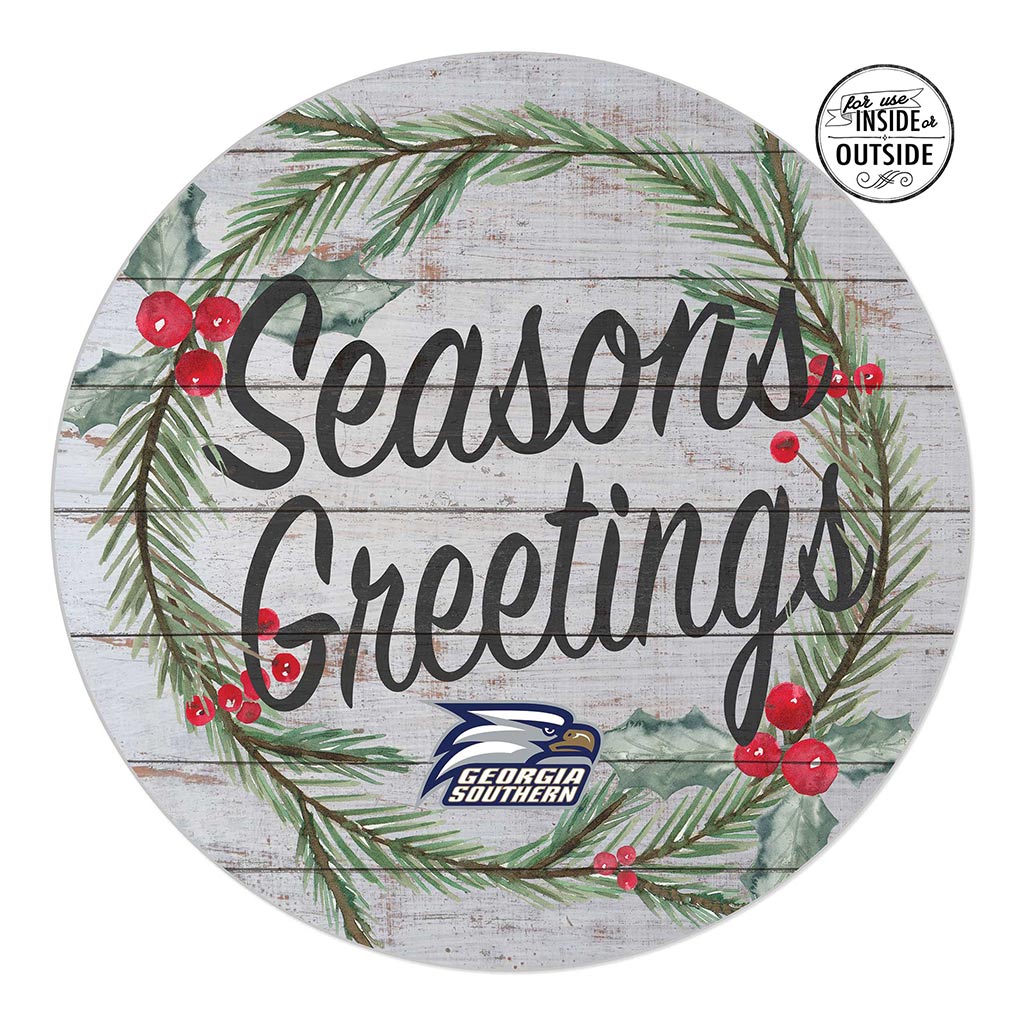 20x20 Indoor Outdoor Seasons Greetings Sign Georgia Southern Eagles