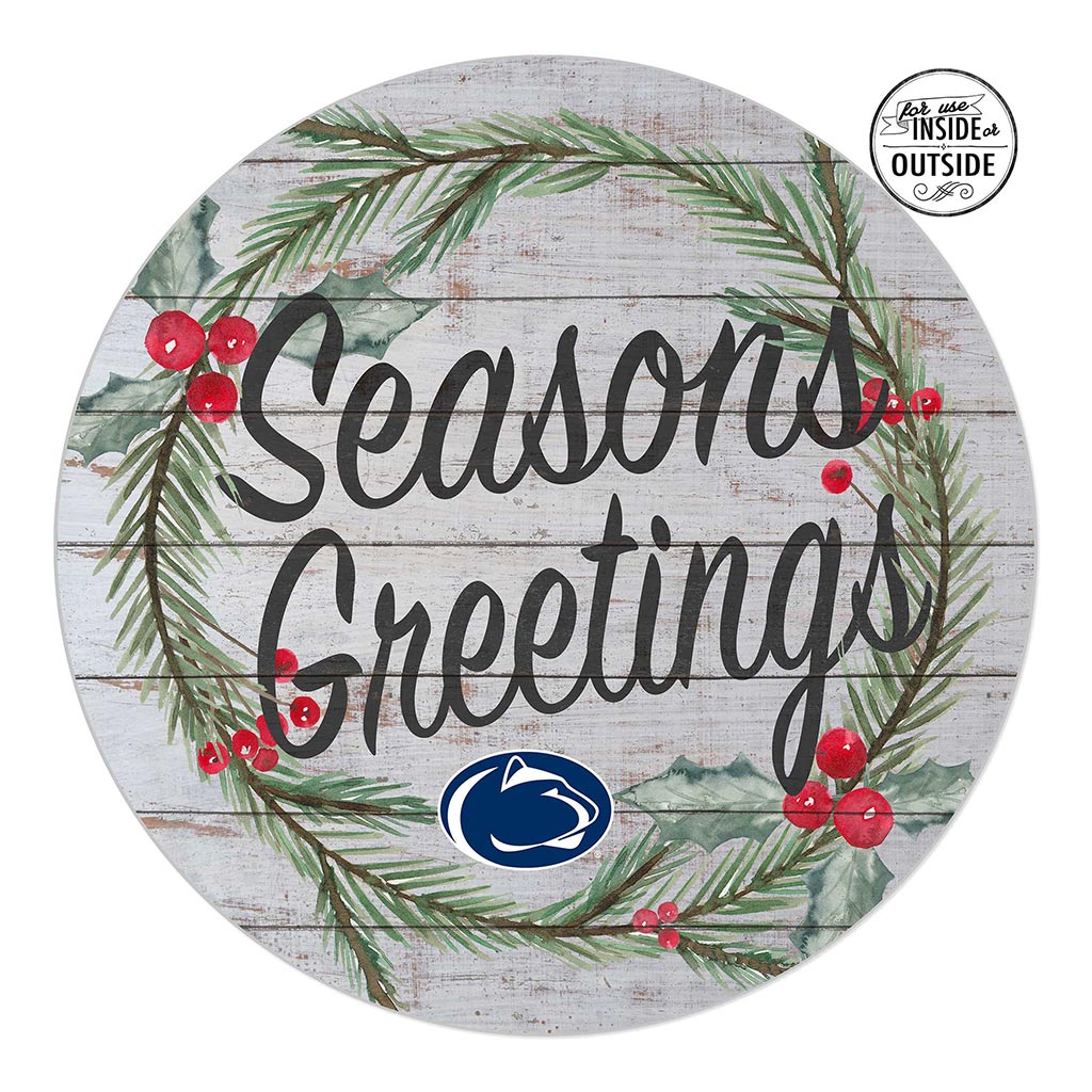 20x20 Indoor Outdoor Seasons Greetings Sign Penn State Nittany Lions