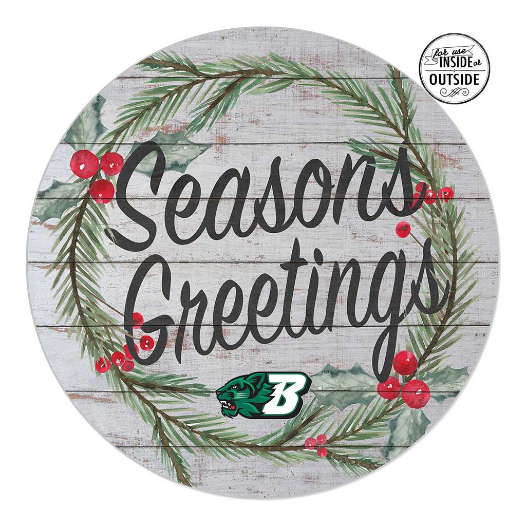 20x20 Indoor Outdoor Seasons Greetings Sign Binghamton Bearcats
